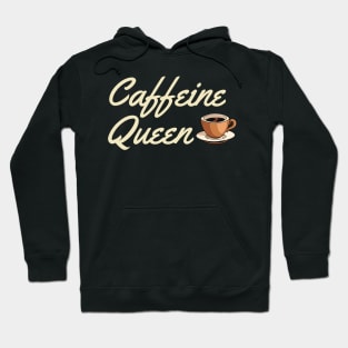 Lispe Caffeine Queen Coffee Tea Hoodie